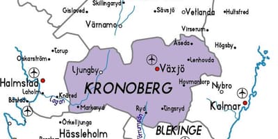 Mapa Крунуберг, Szwecja