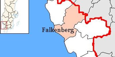 Mapa Falkenberg, Szwecja