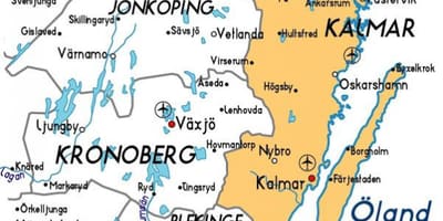 Kalmar Szwecja mapa
