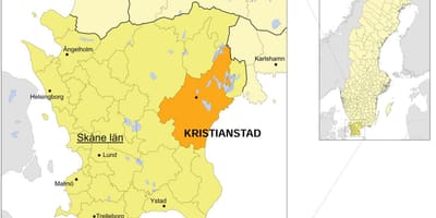 Mapa Kristianstad (Szwecja