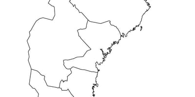 Mapa konturowa Szwecji