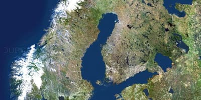 Mapa Szwecji satelity