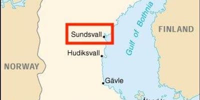 Mapa Sundsvall (Szwecja