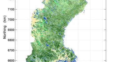 Mapa Szwecji lasu