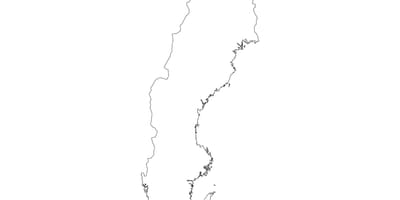 Mapa Szwecji wektor
