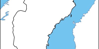 Pusta mapa Szwecji