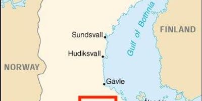 Uppsala mapa Szwecji